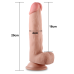 Фалоімітатор - Sliding-Skin Dual Layer Dong 8" #1 Flesh