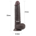 Фалоімітатор - Sliding-Skin Dual Layer Dong 9" Black
