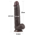 Фалоімітатор - Sliding-Skin Dual Layer Dong 9" Black #1