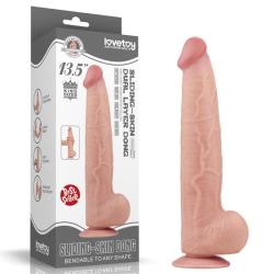Фалоімітатор - Sliding-Skin Dual Layer Dong 13.5" Flesh