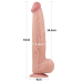 Фалоімітатор - Sliding-Skin Dual Layer Dong 13.5" Flesh