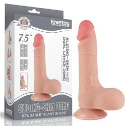 Фалоімітатор - Sliding-Skin Dual Layer Dong 7.5" Flesh #3