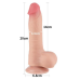 Фалоімітатор - Sliding-Skin Dual Layer Dong 8" Flesh #1