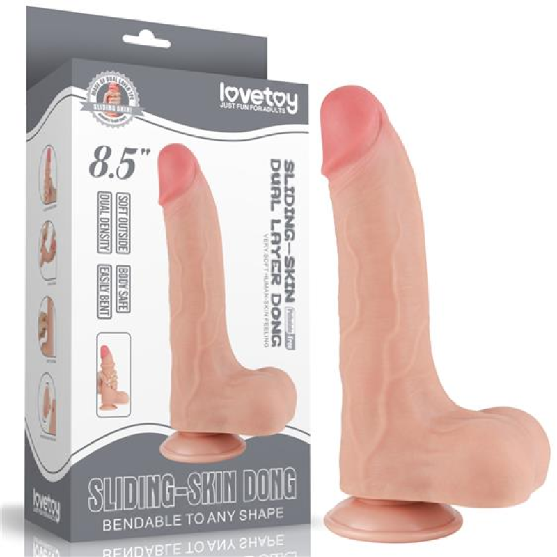 Фалоімітатор - Sliding-Skin Dual Layer Dong 8.5" Flesh #2