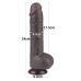 Фалоімітатор - Sliding-Skin Dual Layer Dong 9.5" Black