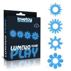 Набір світлящихся ерекційних кілець Lumino Play Penis Ring біле