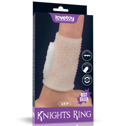 Вібронасадка Vibrating Drip Knights Ring White