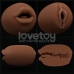 Мастурбатор - Slider Double-Ended Masturbator Mouth and Vagina Brown