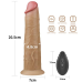 Вібратор реалістичний з ротацією Dual-Layered Silicone Rotator 8" LoveToy тілесний