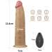 Вібратор - Dual-Layered Silicone Rotator 9" Flesh