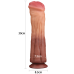 Фалоімітатор - Dual-Layered Silicone Cock 12" Brown