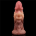 Фалоімітатор - Dual-Layered Silicone Plug 7" Brown