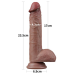 Фалоімітатор - Dual-Layered Silicone Cock 9" Brown #2
