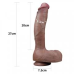 Фалоімітатор - Dual-Layered Silicone Cock 10.5" Brown #1