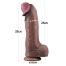Фалоімітатор Dual-Layered Silicone Cock 13" коричневий LoveToy Фалоімітатор Dual-Layered Silicone Cock 13" коричневий LoveToy