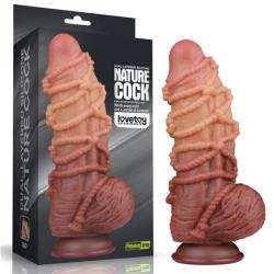 Фалоімітатор - Dual-Layered Silicone Cock With Rope 9.5" Flesh #1