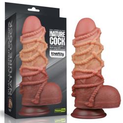Фалоімітатор - Dual-Layered Silicone Cock With Rope 9.5" Flesh #2