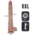 Фалоімітатор - Dual Layered Bendable Silicone Cock XXL 16'' Flesh
