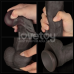 Фалоімітатор Dual Layered Bendable XXL чорний з мошонкою
