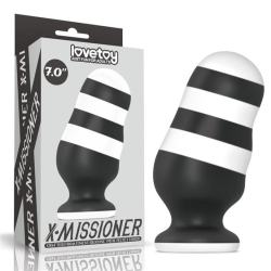 Анальна пробка X-Missioner Butt Plug білого кольору