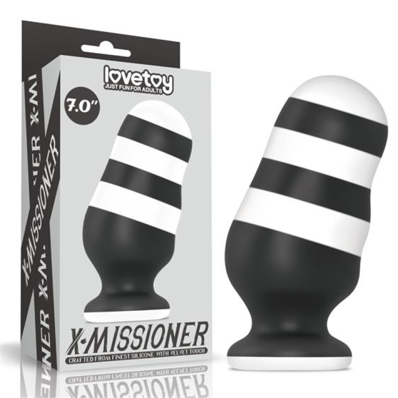 Анальна пробка X-Missioner Butt Plug білого кольору