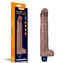 Вібратор - Real Softee Rechargeable Silicone Vibrating Dildo 10.5" Вібратор - Real Softee Rechargeable Silicone Vibrating Dildo 10.5"