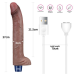 Вібратор - Real Softee Rechargeable Silicone Vibrating Dildo 11"