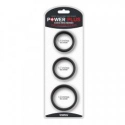 Ерекційні кільця Power Plus Soft Silicone Pro Ring чорні
