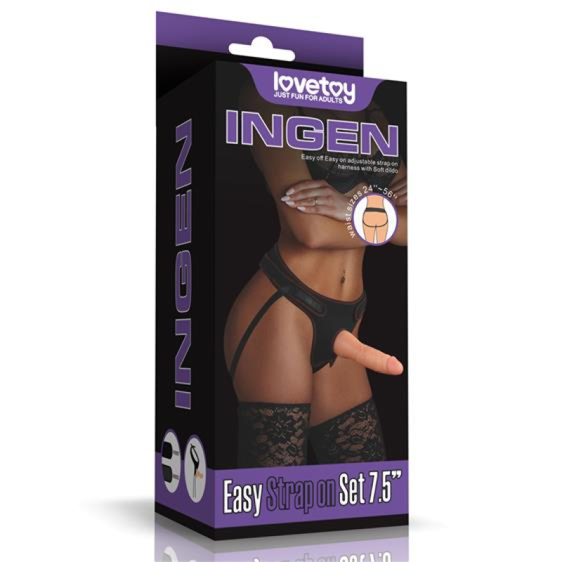 Страпон Ingen Easy Strap-On Set тілесний