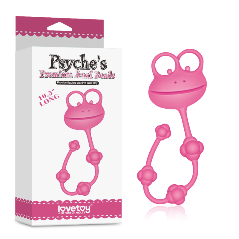 Анальний ланцюжок Psyche's Premium Anal Beads рожевий