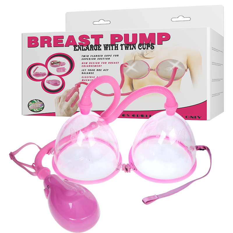 Вакуумна помпа для грудей - Breast Pump Enlarge With Twin Cups Vibrating