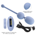 Вагінальні віброкульки - Pretty Love Willie Vibrating Kegel Balls Light Blue