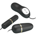 Віброяйце з вібропулею - Pretty Love Electric Stimulation Double Vibro-Bullets Black