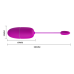 Віброяйце - Pretty Love Nymph Vibrating Egg Purple (App)