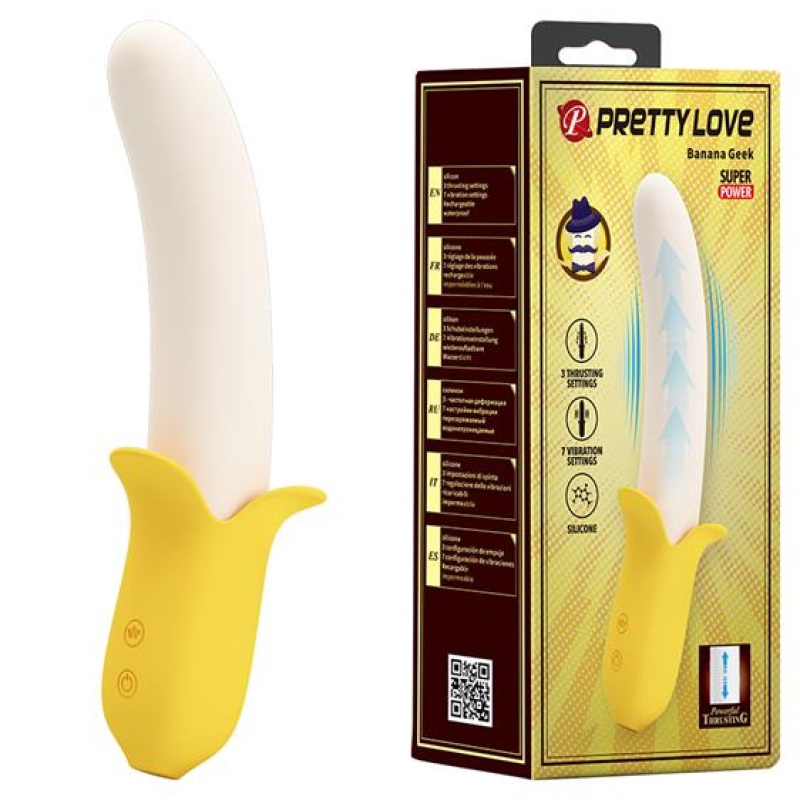 Вібратор - Pretty Love Banana Geek Vibrator