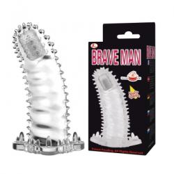 Насадка на член - Brave Man Vibrating Penis Sleeve Clear