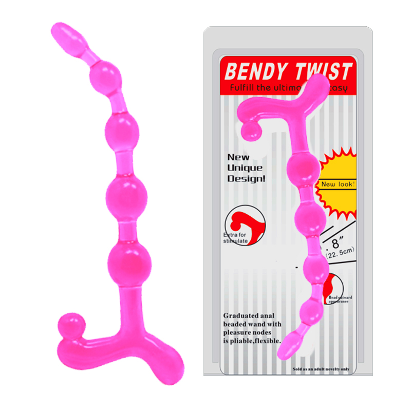 Анальний стимулятор - Bendy Twist 8" Pink