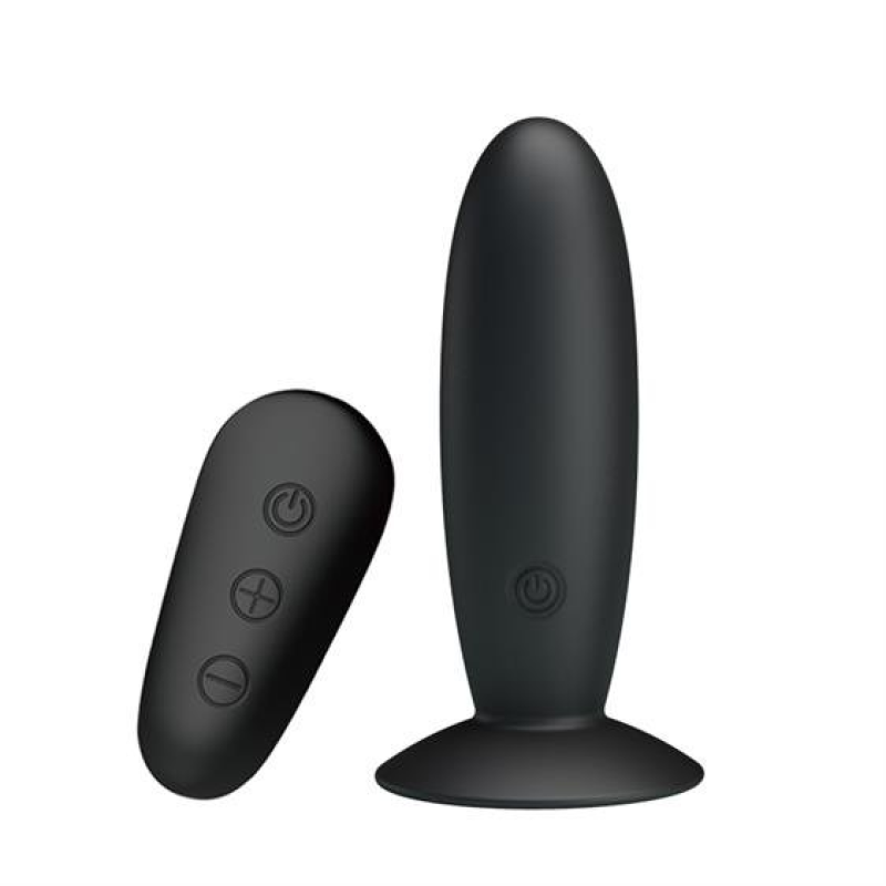 Вібраційна анальна пробка Mr.Play Remote Control чорна Вібраційна анальна пробка Mr.Play Remote Control чорна