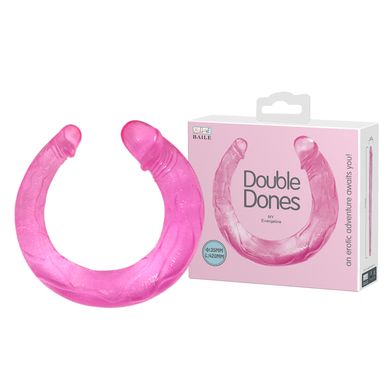 Двосторонній фалоімітатор Double Dones Dildo рожевий Двосторонній фалоімітатор Double Dones Dildo рожевий