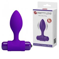 Анальна пробка Pretty Love Vibra Butt Plug фіолетовий