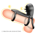 Насадка на член - Pretty Love Vibrating Penis Sling Jammy Black