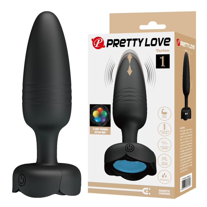 Анальна пробка Pretty Love Tarion чорна Анальна пробка Pretty Love Tarion чорна