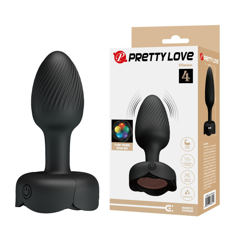 Анальна пробка Pretty Love Olman Black Анальна пробка Pretty Love Olman Black