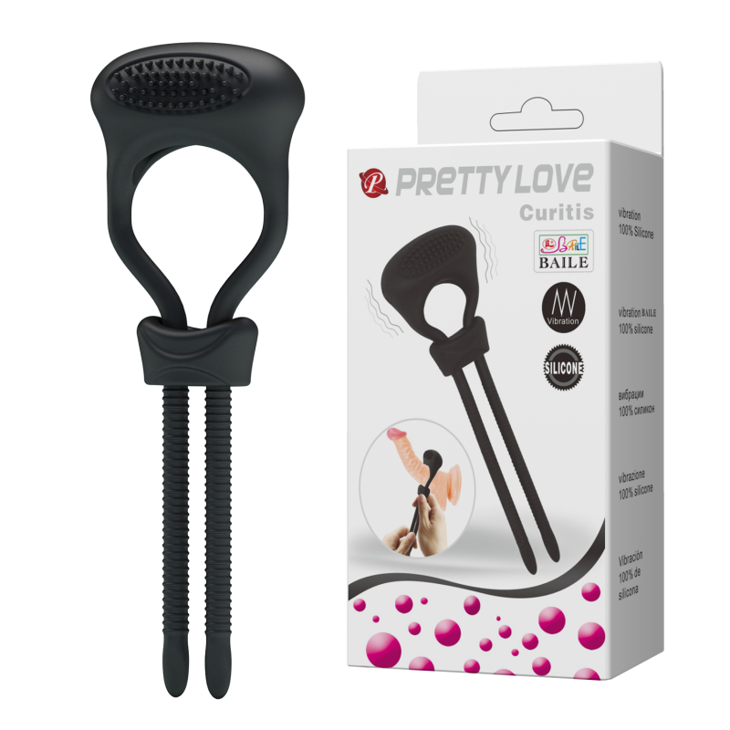 Ерекційна петля Pretty Love Curitis чорна Ерекційна петля Pretty Love Curitis чорна