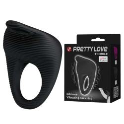Ерекційне кільце Pretty Love Thimble чорне Ерекційне кільце Pretty Love Thimble чорне