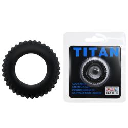 Ерекційне кільце Titan Cock Ring чорне