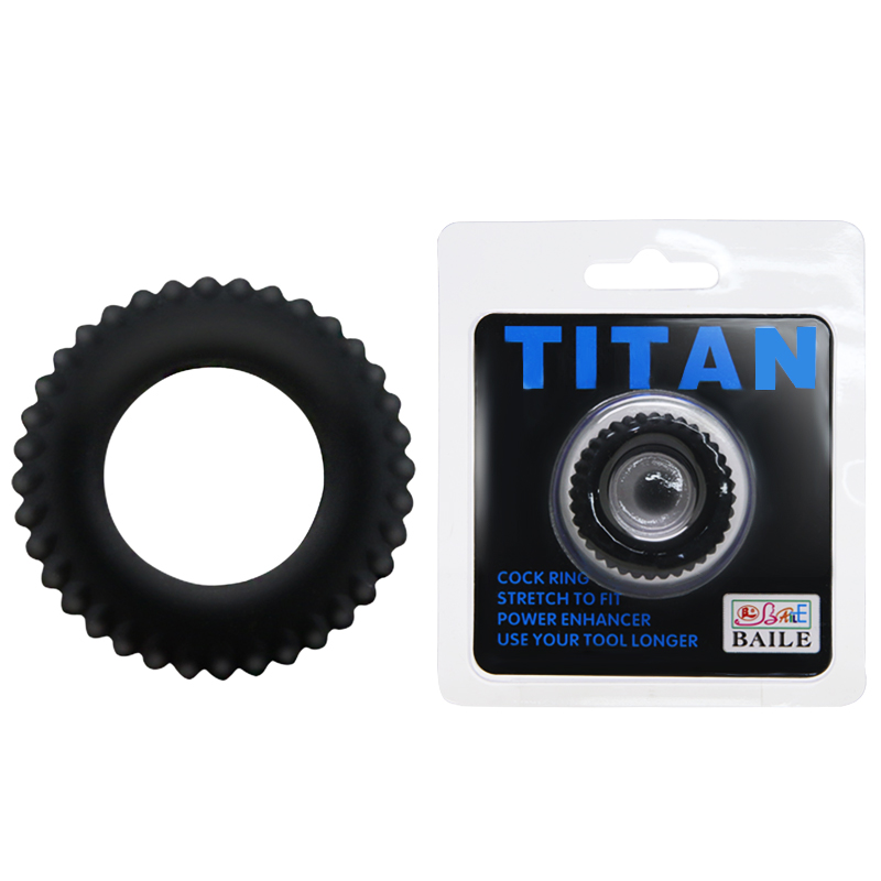 Ерекційне кільце Titan Cock Ring чорне Ерекційне кільце Titan Cock Ring чорне