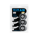 Ерекційні кільця Titan Cock Ring Set Blue чорні Ерекційні кільця Titan Cock Ring Set Blue чорні