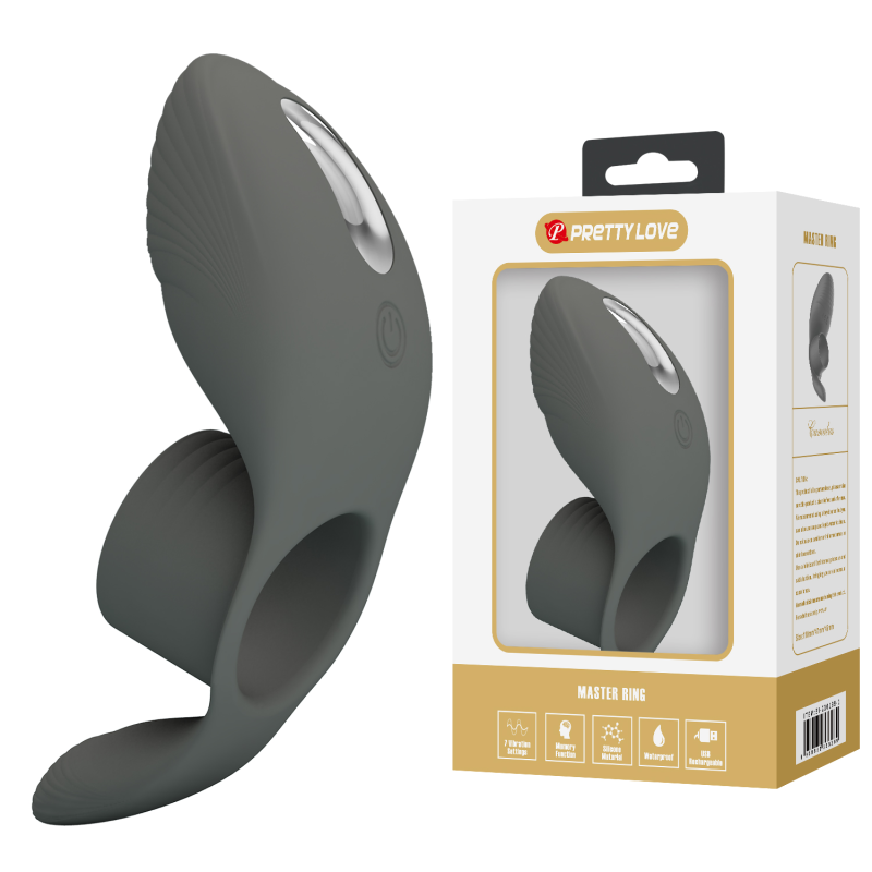 Ерекційне кільце - Pretty Love Master Ring Cock Ring Black Ерекційне кільце - Pretty Love Master Ring Cock Ring Black