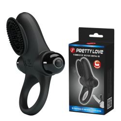 Ерекційне кільце - Pretty Love Vibrant Penis Ring II Black Ерекційне кільце - Pretty Love Vibrant Penis Ring II Black